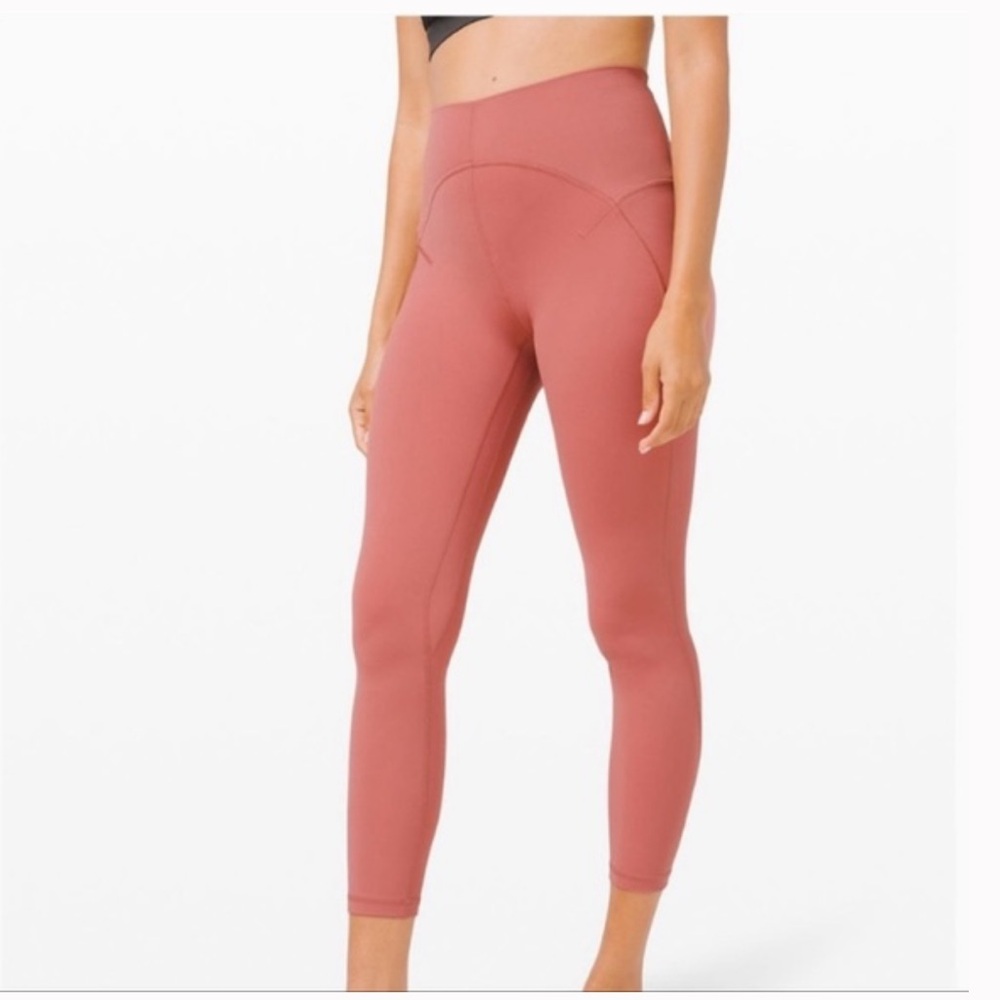 Lululemon 25” Unlimit high rise leggings Brier Rose Size 6